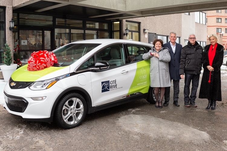 LAUNCH OF THE ELECTRIC CAR SHARING SERVICE  FOR CITÉ RIVE PRIVATE RETIREMENT HOME
